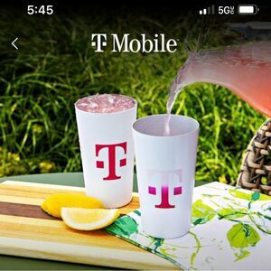 🌈 T-mobile Tumbler x 2